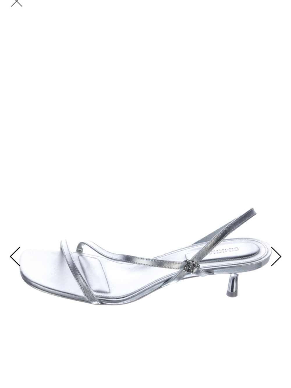 Simkhai silver heeled sandal